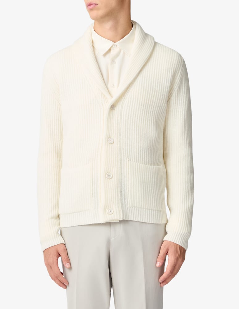 Lardini Cardigan collo a scialle - immagine 1 Lardini Cardigan collo a scialle - immagine 1