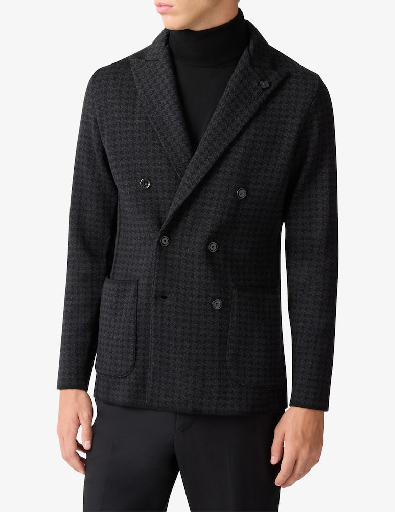 rinascente Lardini Double-breasted knit jacket