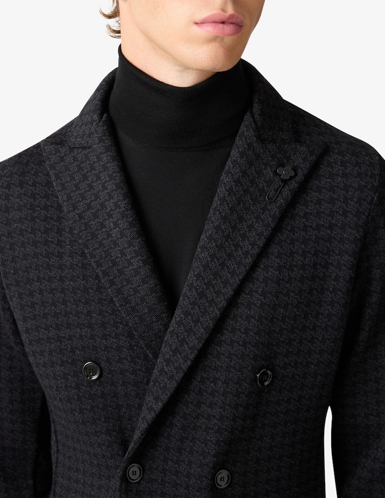 rinascente Lardini Double-breasted knit jacket