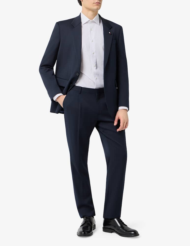 rinascente Tommy Hilfiger Pantaloni una pince regular fit in sallia di lana Mix&Match