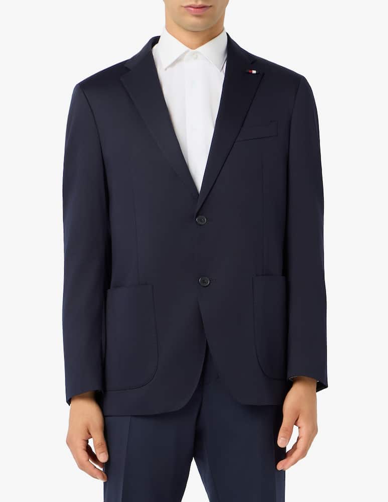 Tommy Hilfiger Regular fit cotton satin jacket - picture 1 Tommy Hilfiger Regular fit cotton satin jacket - picture 1