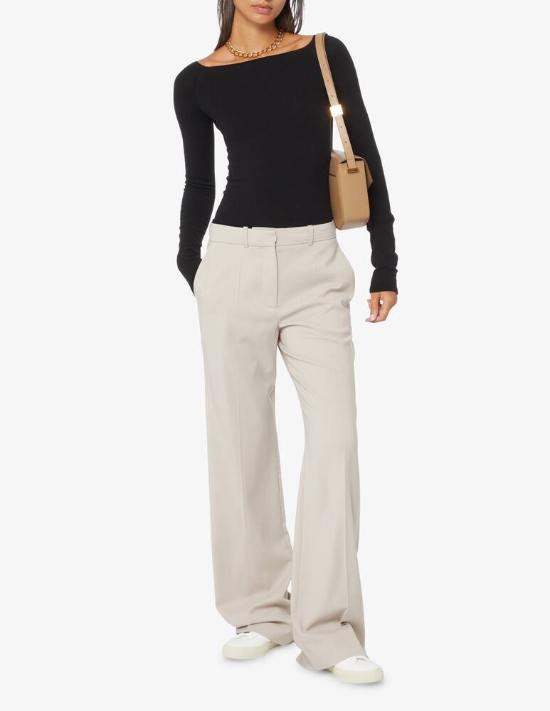 rinascente Marella Copy boat neck fitted sweater - Black