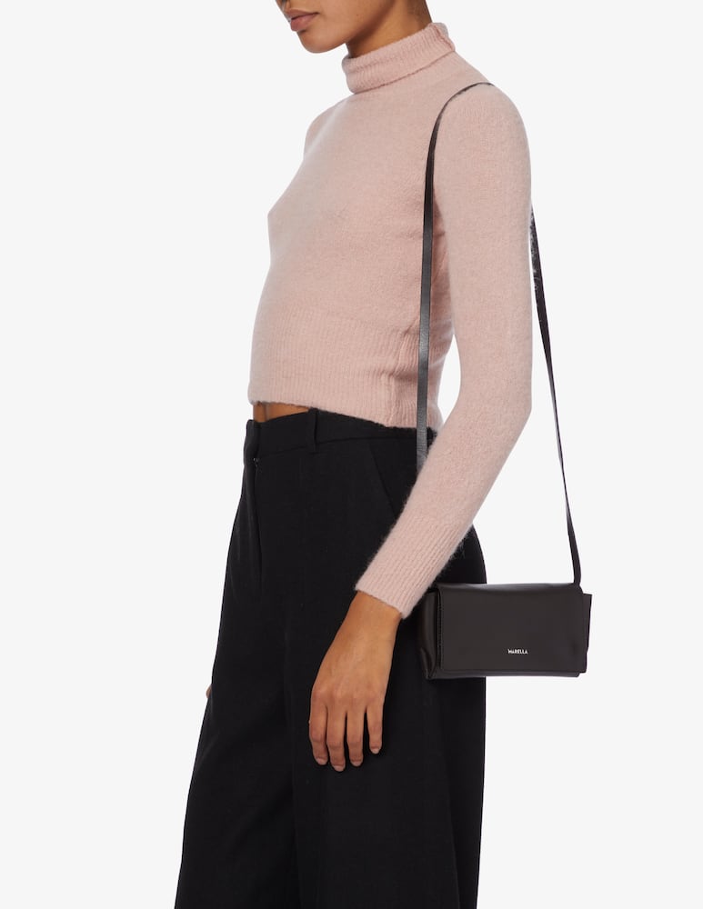 rinascente Marella Corsaro wallet with shoulder strap - Black