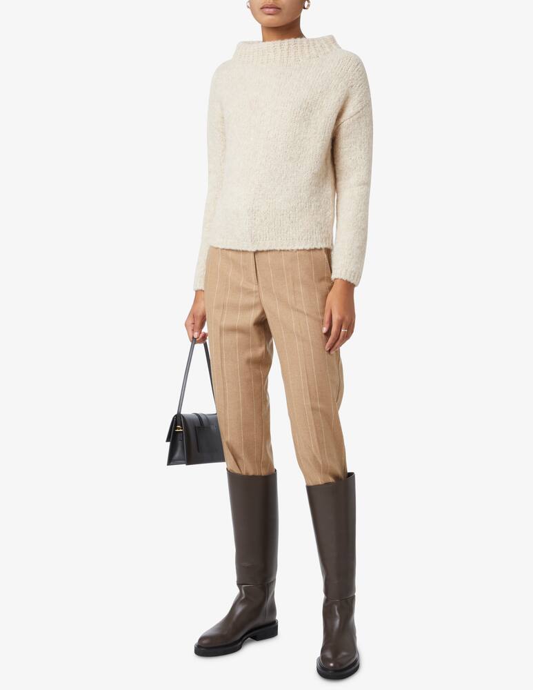 Marella Pantaloni con elastico sul retro gessato Ilic - Beige - immagine 1 Marella Pantaloni con elastico sul retro gessato Ilic - Beige - immagine 1