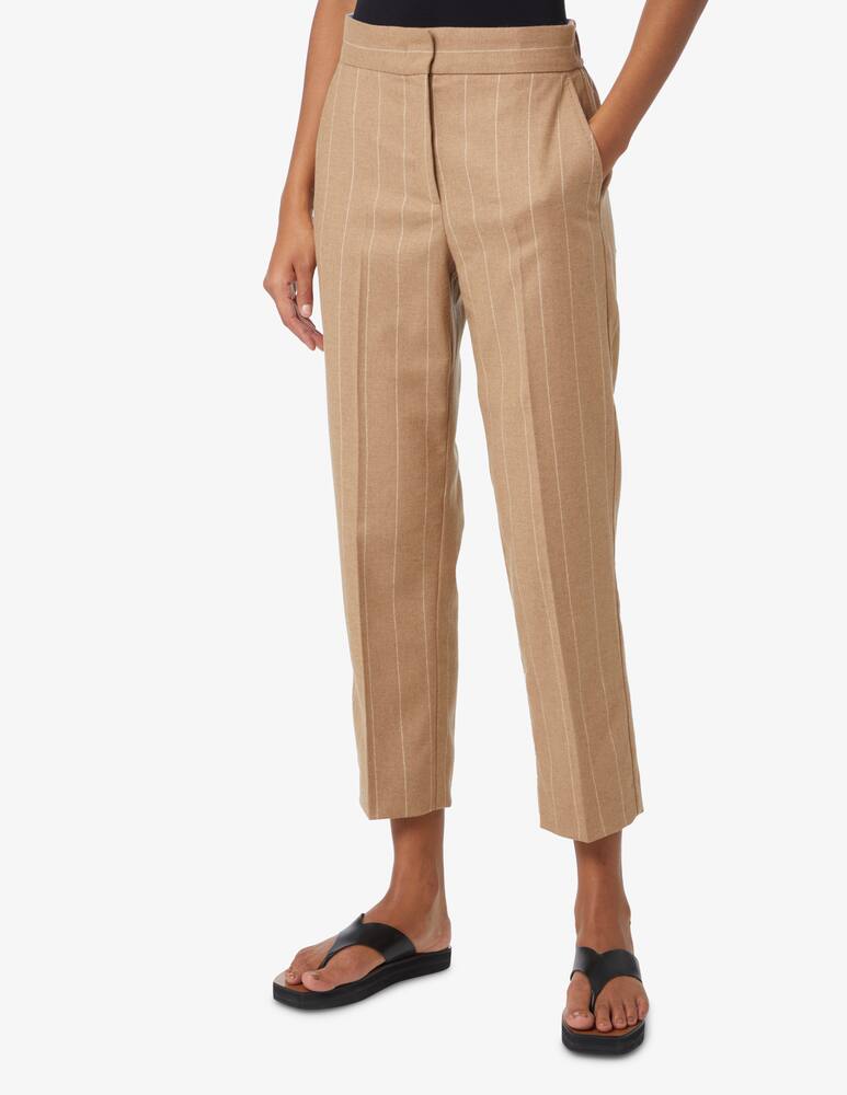 rinascente Marella Ilic pinstripe trousers with waistband back - Beige