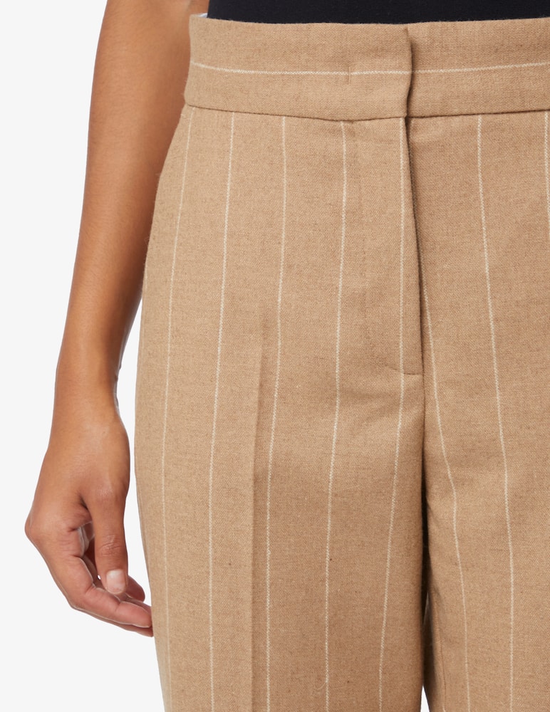 rinascente Marella Ilic pinstripe trousers with waistband back - Beige