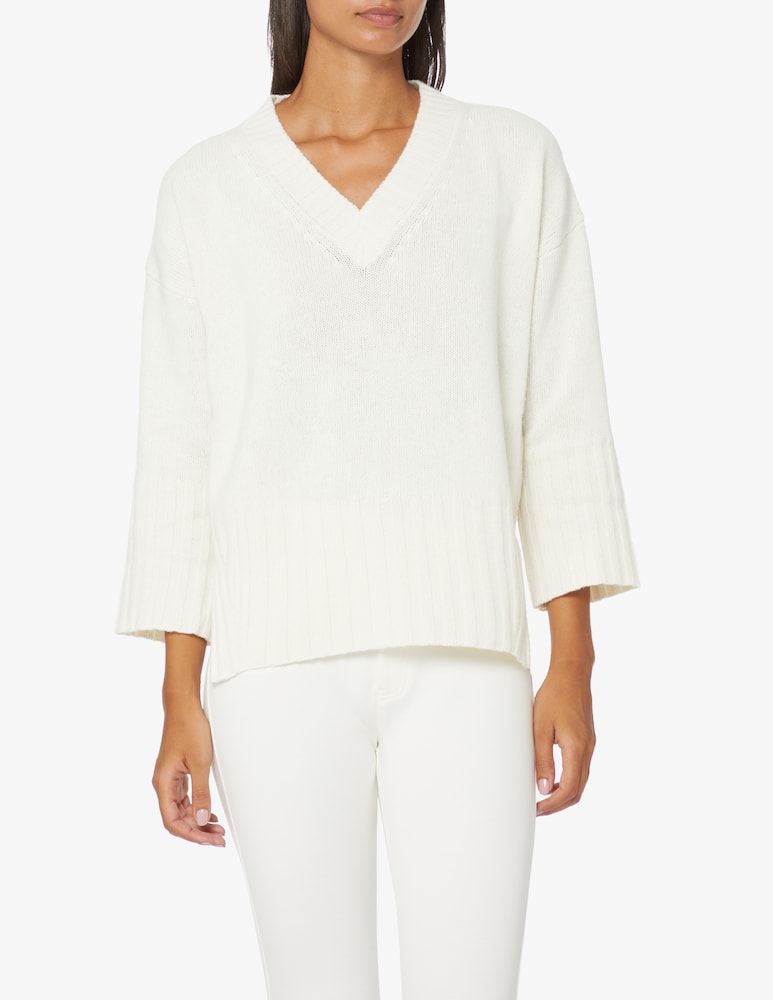rinascente Marella Maglione over scollo a v Ian - Bianco