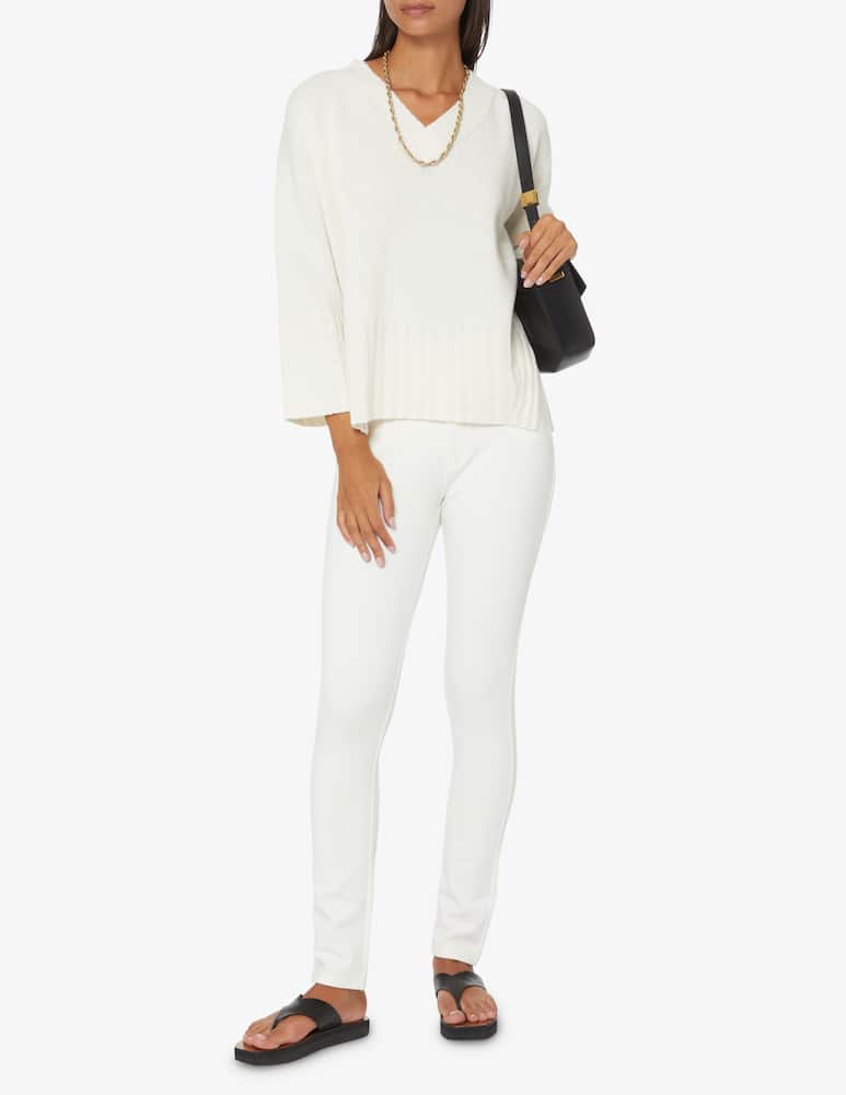 rinascente Marella Maglione over scollo a v Ian - Bianco