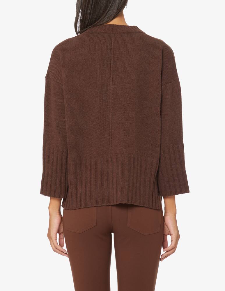 rinascente Marella Oversized v-neck sweater Ian - Brown