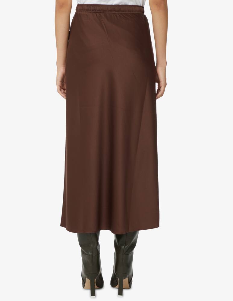 rinascente Marella Gonna midi in raso Crema - Marrone