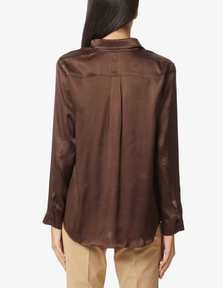 Marella Dimora satin shirt - Brown - picture 3 Marella Dimora satin shirt - Brown - picture 3