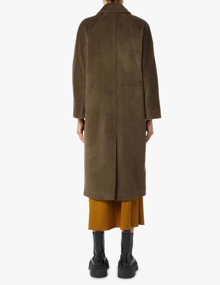 rinascente Marella Cappotto beaver doppiopetto con cintura Morfeo - Marrone