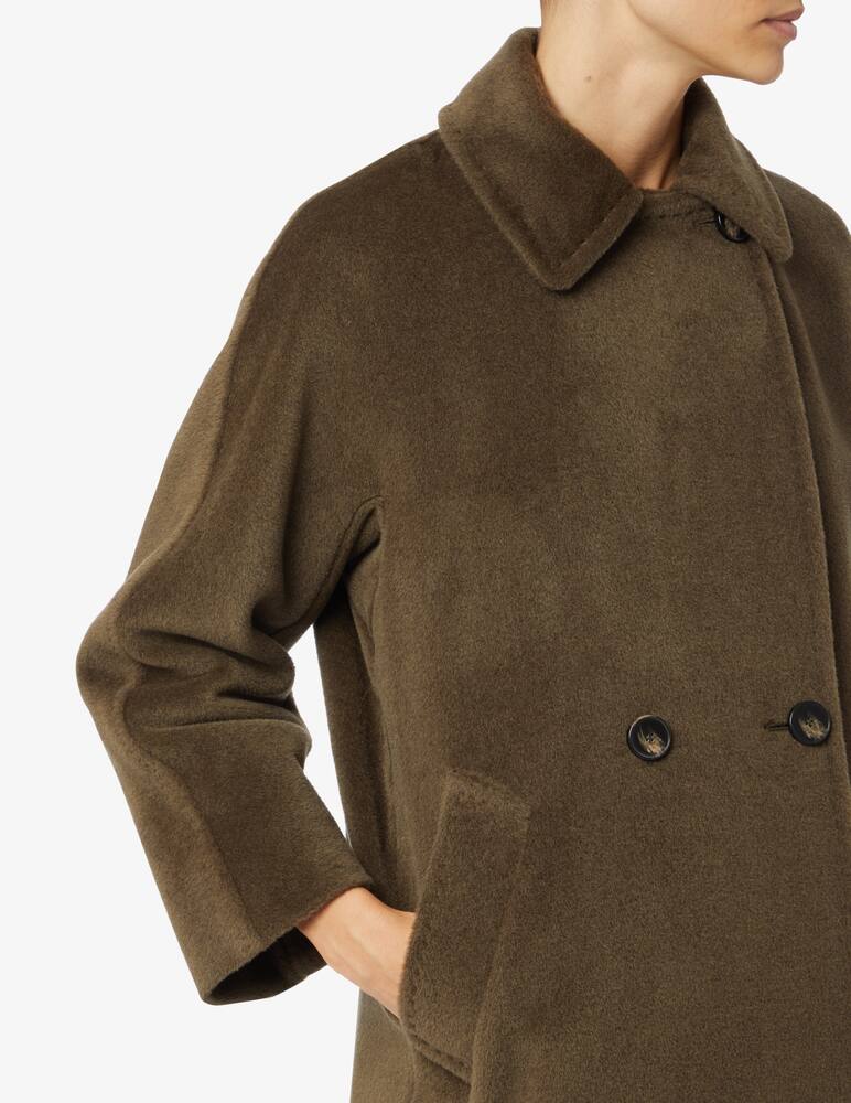 rinascente Marella Cappotto beaver doppiopetto con cintura Morfeo - Marrone