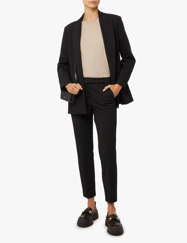 Marella Roll slim fit trousers - Black - picture 1 Marella Roll slim fit trousers - Black - picture 1
