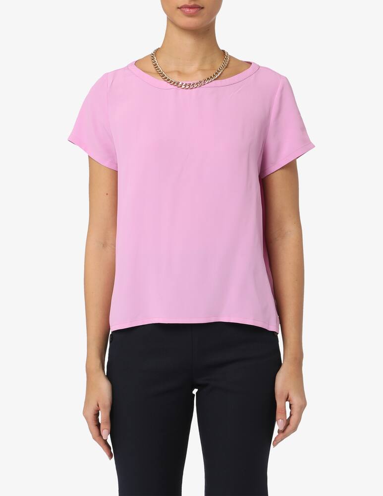 EMME Blusa in misto seta Macigno - immagine 1