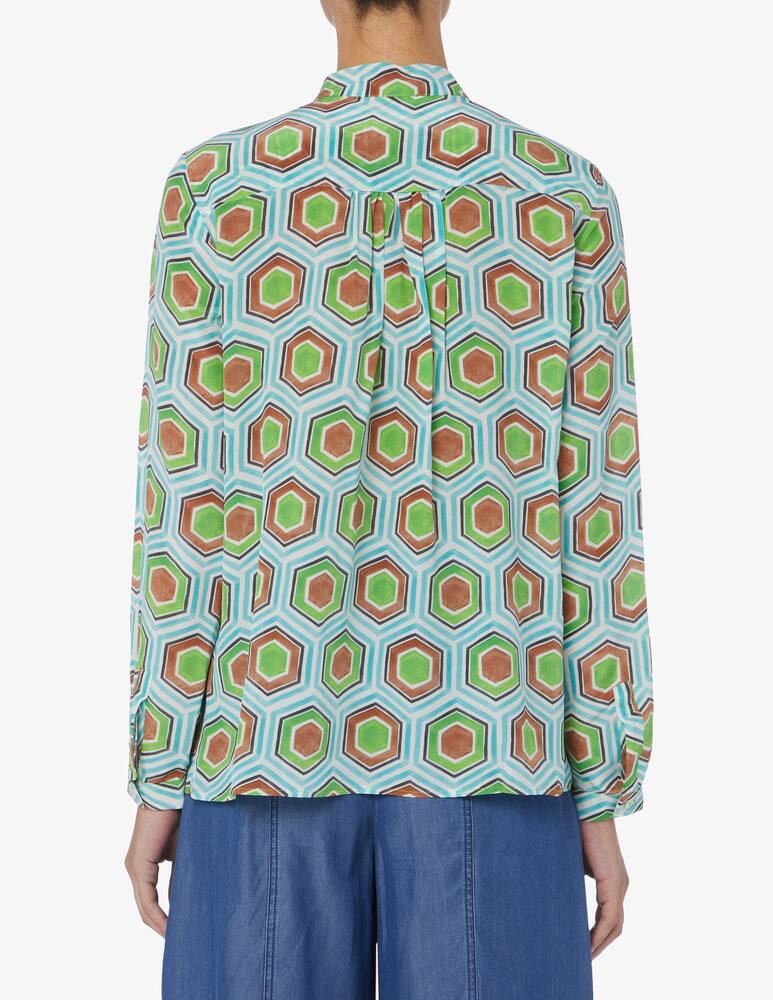 rinascente Marella Meringa mandarin neck blouse