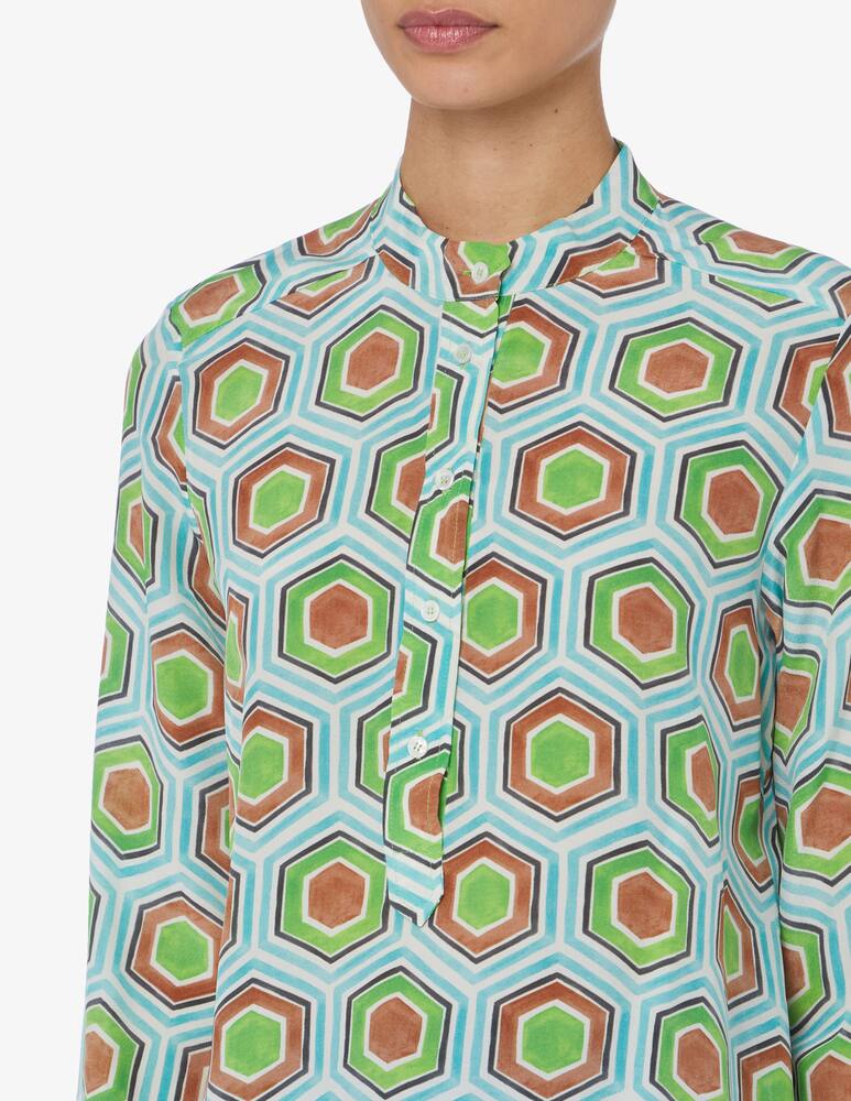 rinascente Marella Meringa mandarin neck blouse