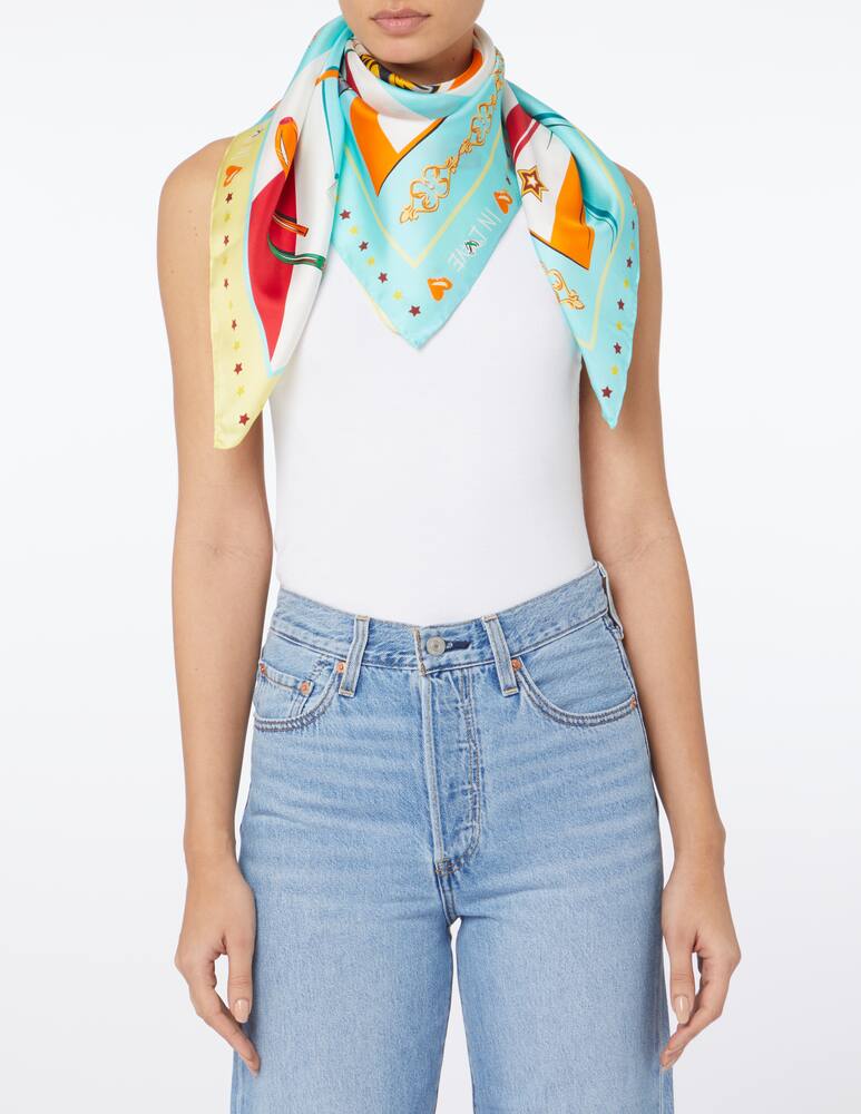 rinascente Marella Zurigo silk scarf