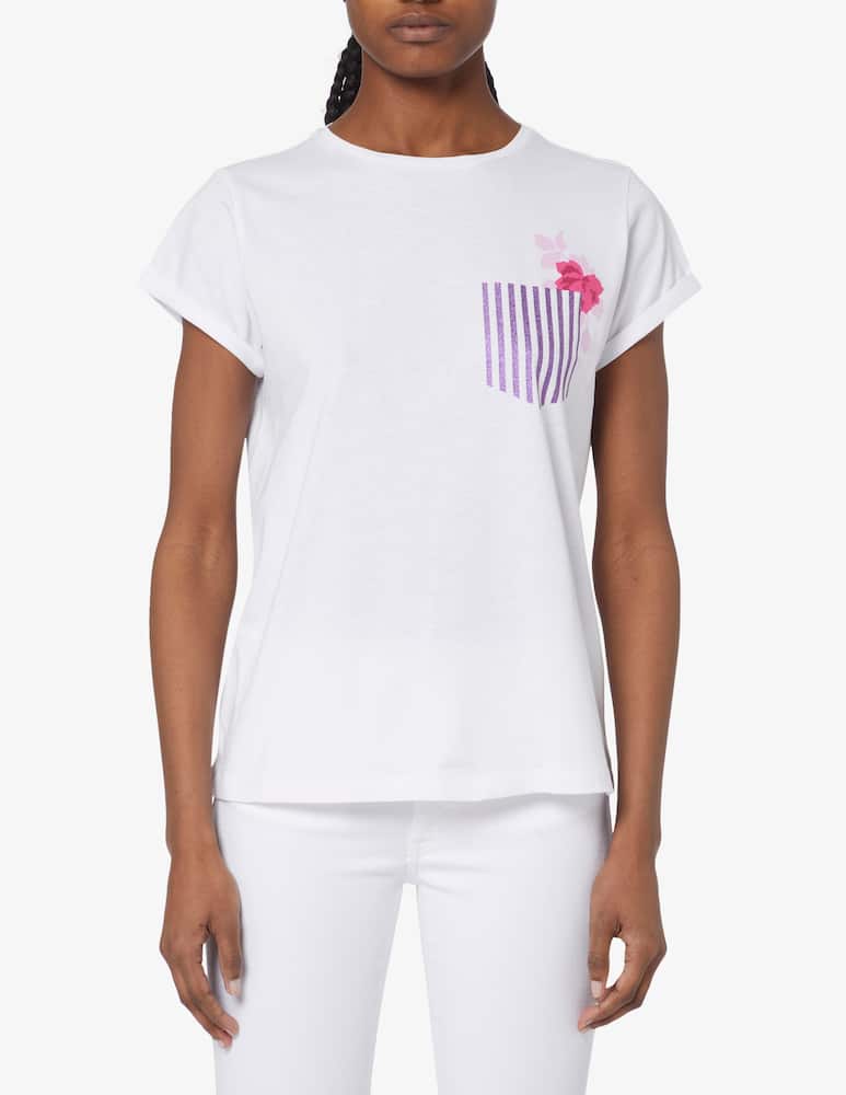 iBlues Roxana cotton t-shirt - White - picture 1