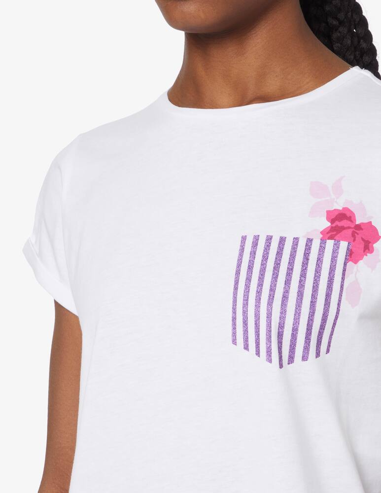 iBlues Roxana cotton t-shirt - White - picture 4
