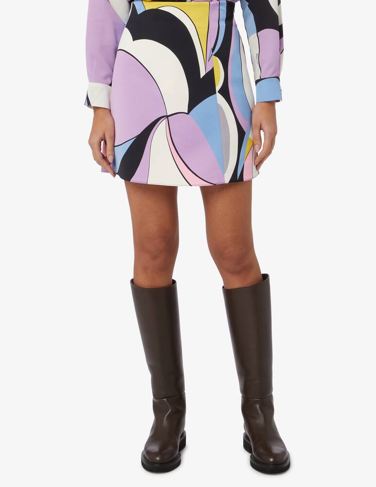 rinascente Marella 365 Marsala printed mini skirt 