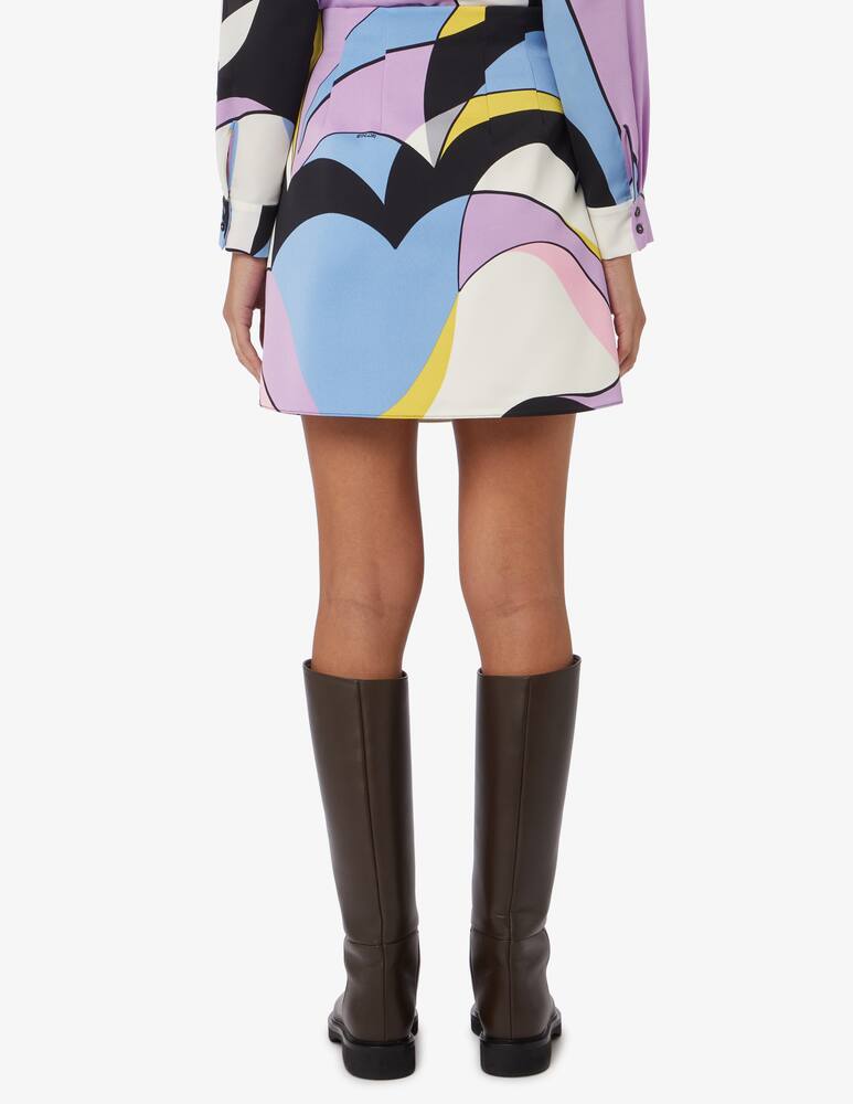 rinascente Marella 365 Marsala printed mini skirt 