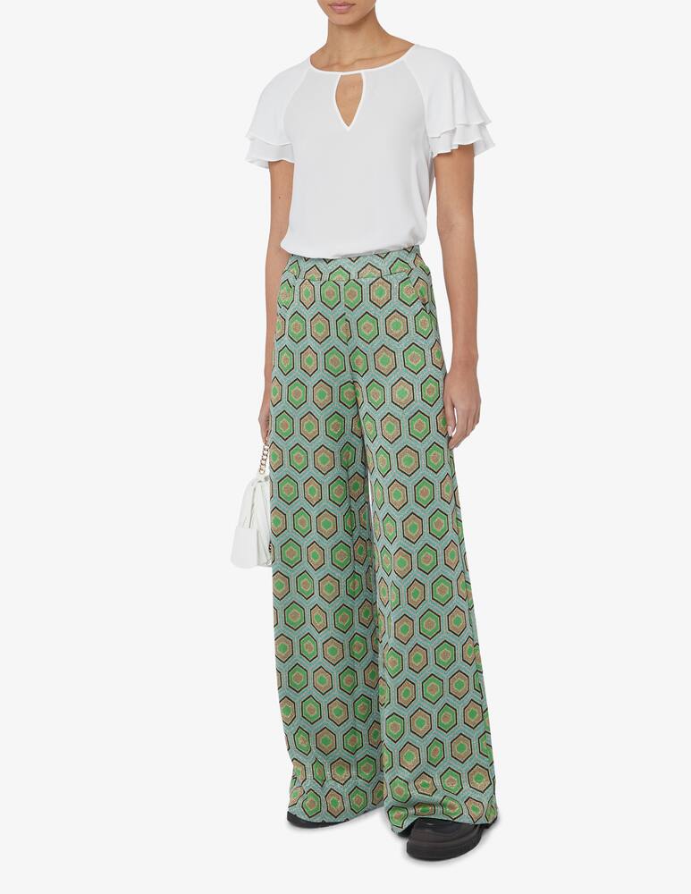 rinascente Marella Palazzo trousers with ribbon