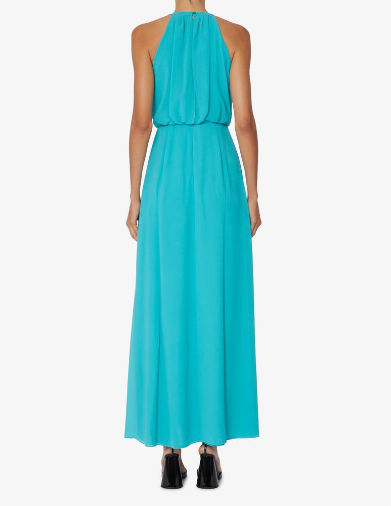 rinascente Marella Dinda max dress with ruffles  - Light blue