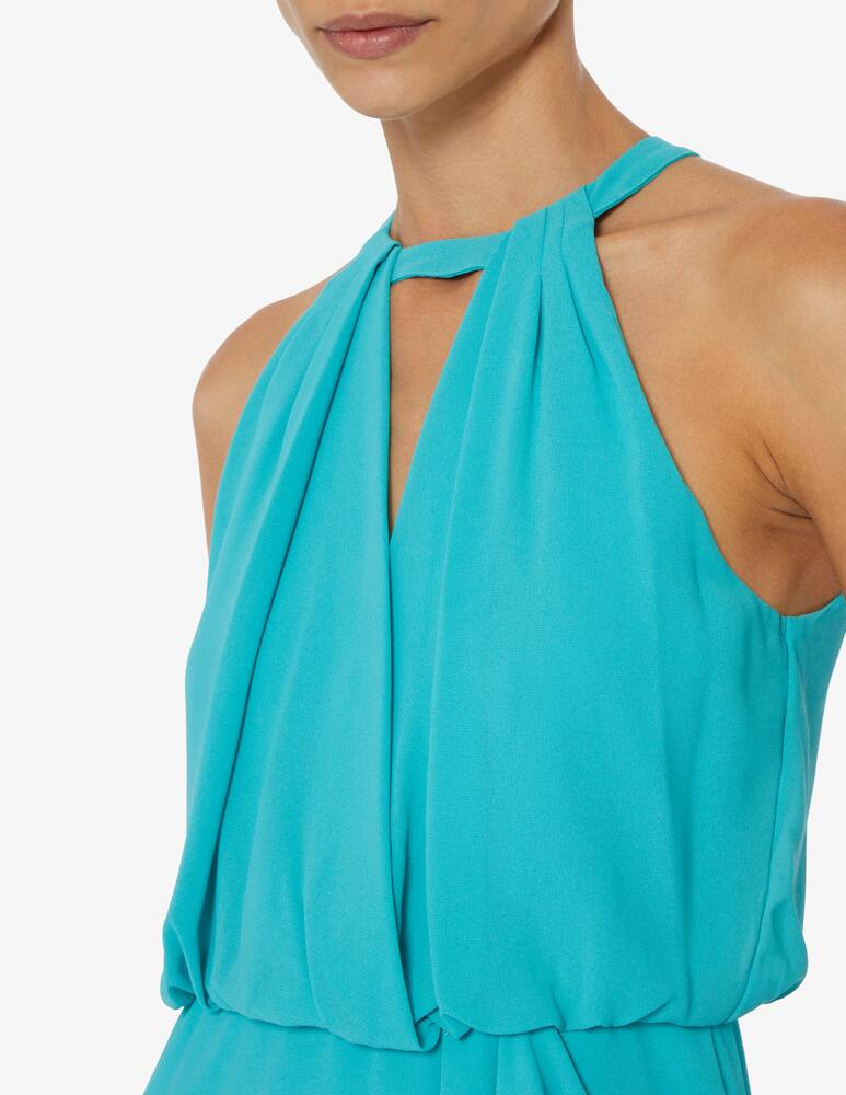 rinascente Marella Dinda max dress with ruffles  - Light blue