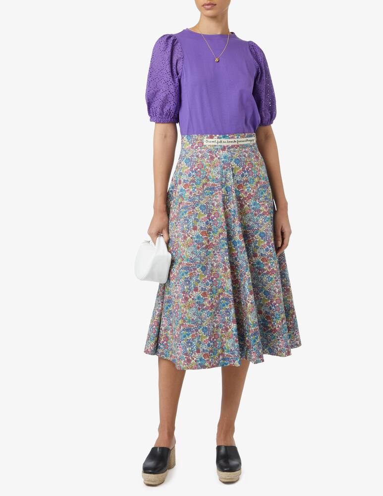 rinascente EMME T-shirt in cotone Carpi - Viola