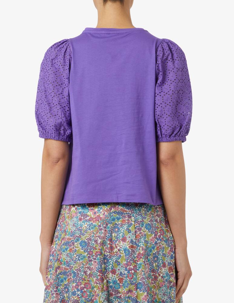 rinascente EMME T-shirt in cotone Carpi - Viola