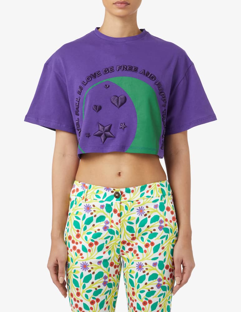 rinascente iBlues Cursore cotton t-shirt - Violet