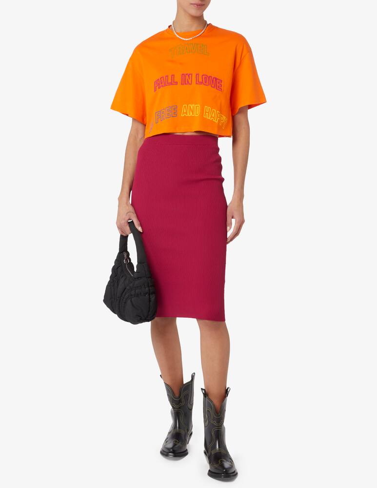 rinascente iBlues Cursore cotton t-shirt - Orange