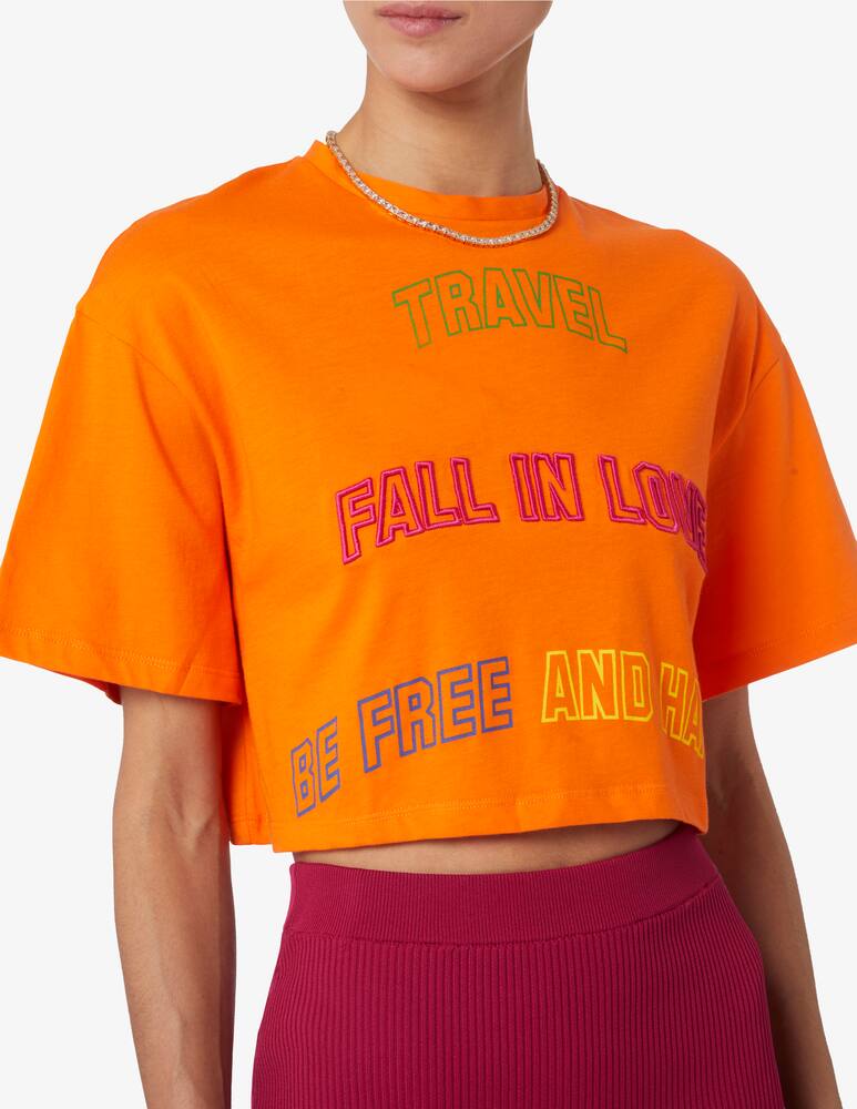 rinascente iBlues Cursore cotton t-shirt - Orange