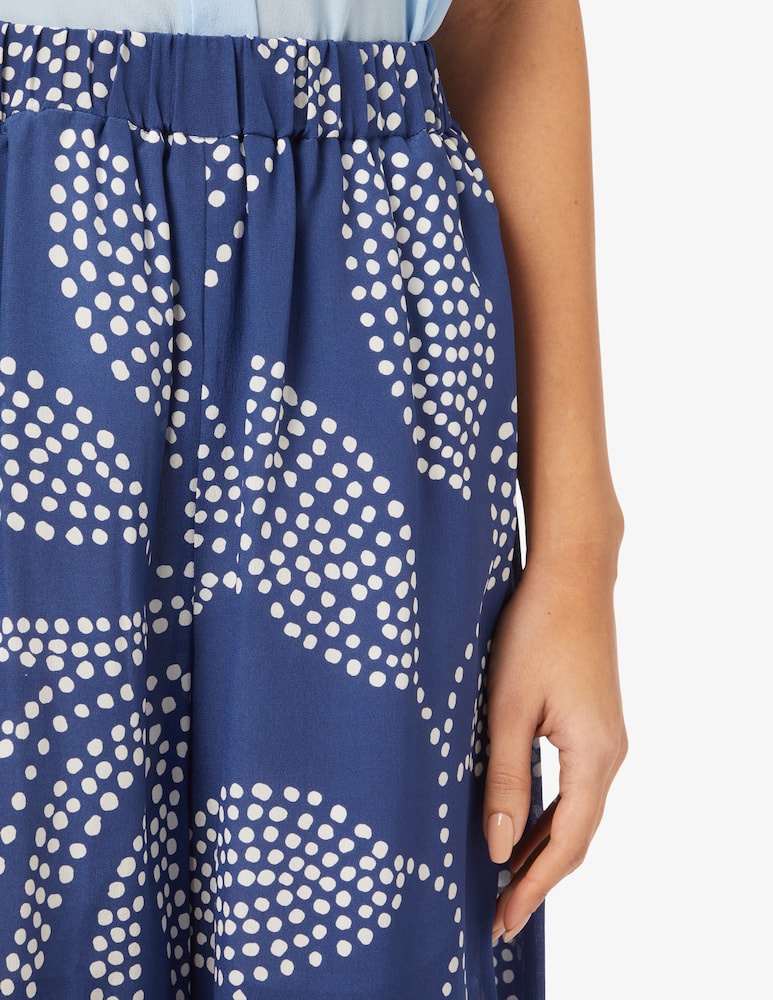 rinascente Marella Cactus mide-leg silk trousers