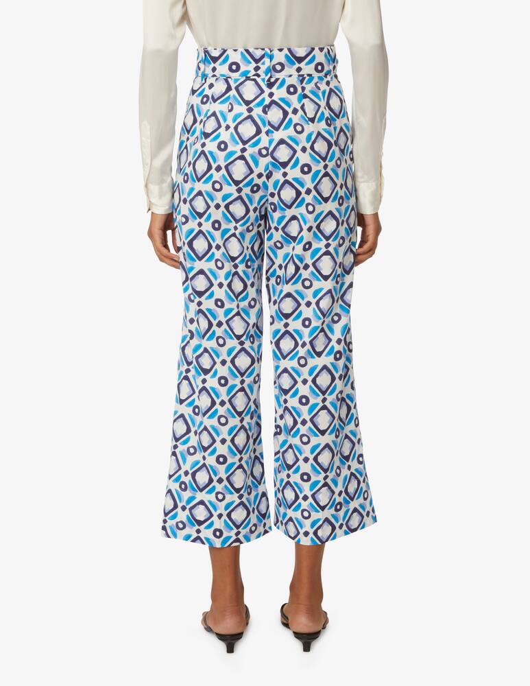 Marella Pantaloni cropped stampa maiolica Demien - immagine 3 Marella Pantaloni cropped stampa maiolica Demien - immagine 3