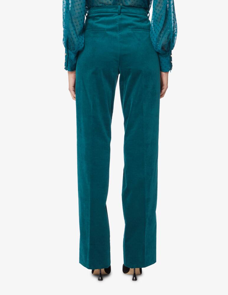 iBlues Pantalone in velluto a gamba dritta Sofia - Blu - immagine 3 iBlues Pantalone in velluto a gamba dritta Sofia - Blu - immagine 3