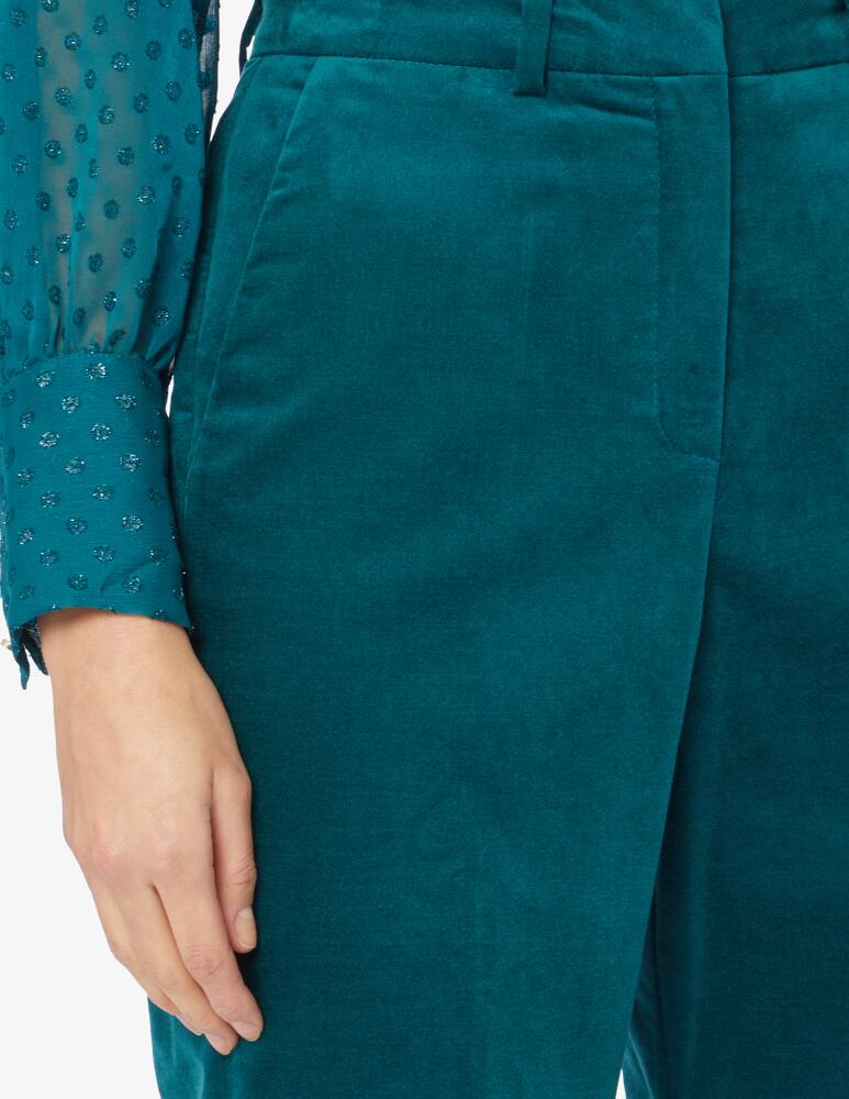 iBlues Pantalone in velluto a gamba dritta Sofia - Blu - immagine 4 iBlues Pantalone in velluto a gamba dritta Sofia - Blu - immagine 4