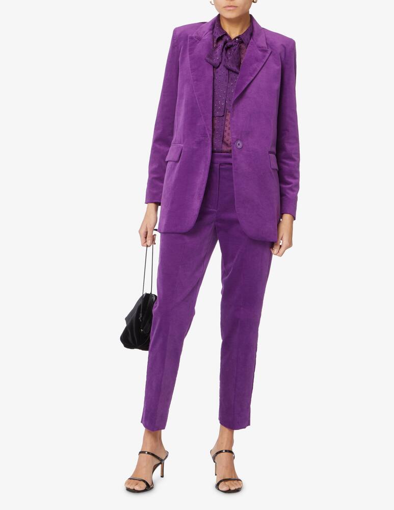 iBlues Giacca blazer in velluto Cabras - Viola - immagine 2 iBlues Giacca blazer in velluto Cabras - Viola - immagine 2