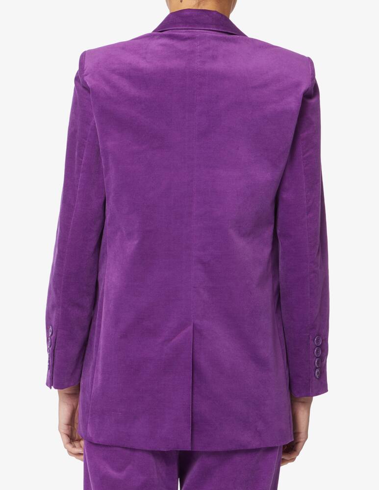 rinascente iBlues Cabras velvet blazer jacket - Violet