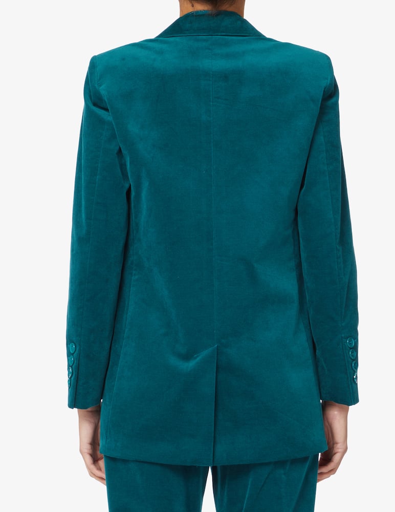 iBlues Cabras velvet blazer jacket - Green - picture 3 iBlues Cabras velvet blazer jacket - Green - picture 3