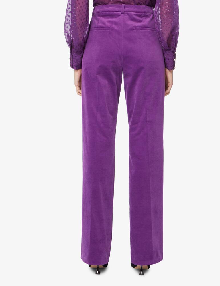 rinascente iBlues Pantalone in velluto a gamba dritta Sofia - Viola