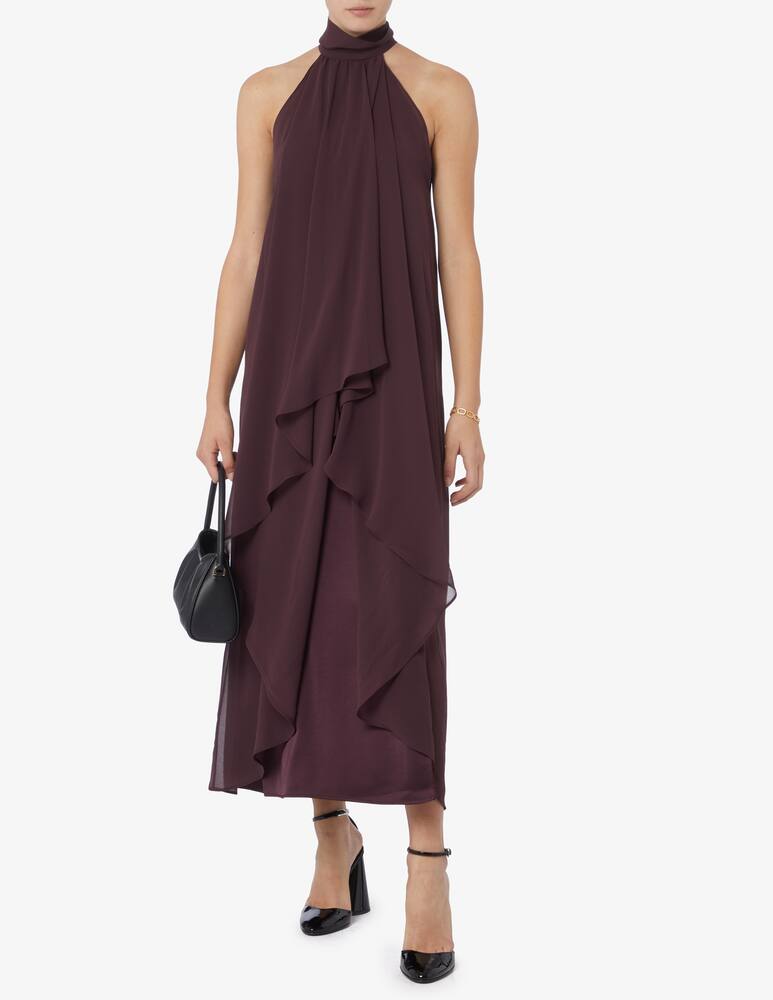 rinascente EMME Meris long haute neckline dress