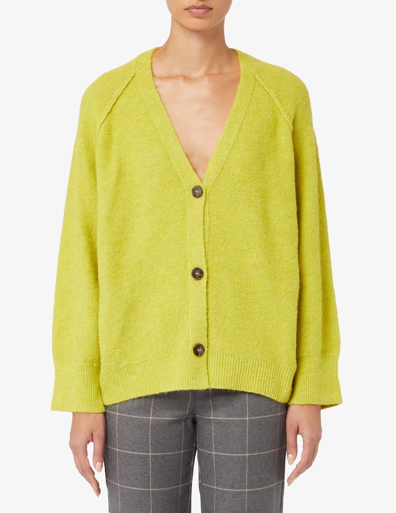 EMME Cuty V-neck wool blend cardigan - picture 1 EMME Cuty V-neck wool blend cardigan - picture 1