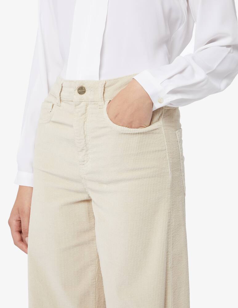 rinascente iBlues Straight leg velvet trousers