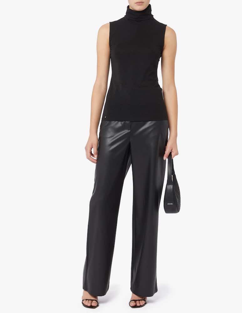 rinascente iBlues Dazzy sleeveless turtleneck in lurex