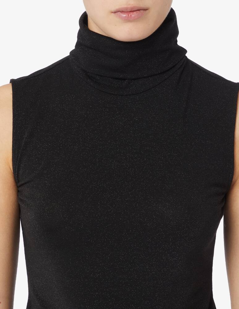 rinascente iBlues Dazzy sleeveless turtleneck in lurex