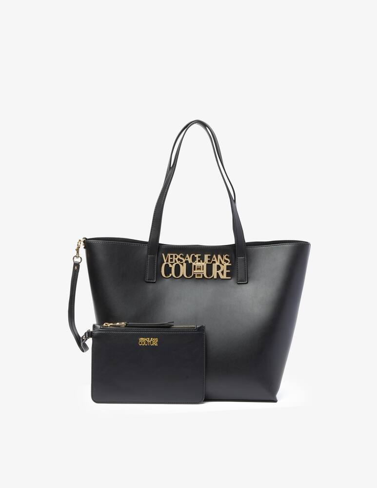 rinascente Versace Jeans Couture Borsa shopper logo - Nero
