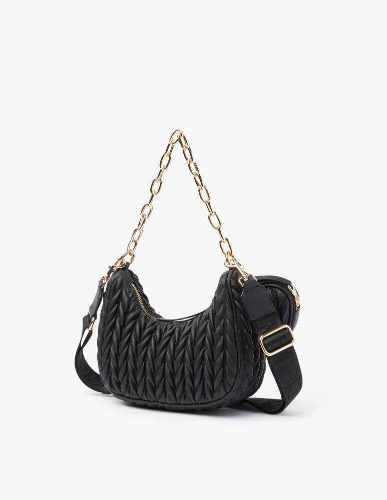 rinascente Versace Jeans Couture Borsa hobo Crunch - Nero