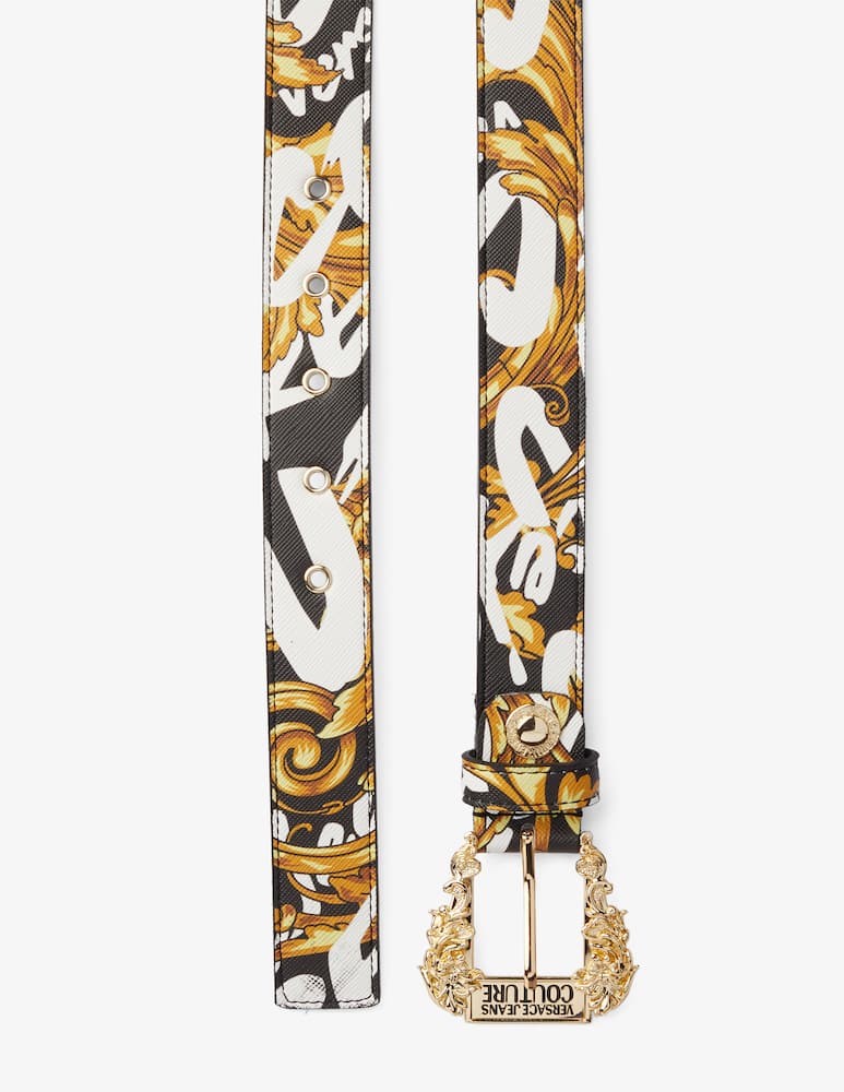 rinascente Versace Jeans Couture Cintura barocco fibbia - Bianco